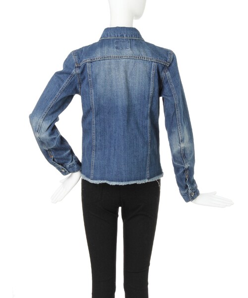 MURUA（ムルーア）の「【CACSUAL】カットオフGジャン（ジャケット/アウター・レディース・ブルー/インディゴ・1/2）」の5枚目の写真