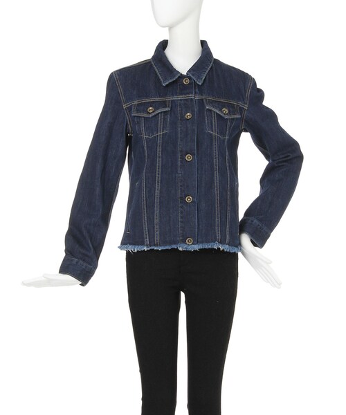 MURUA（ムルーア）の「【CACSUAL】カットオフGジャン（ジャケット/アウター・レディース・ブルー/インディゴ・1/2）」の2枚目の写真