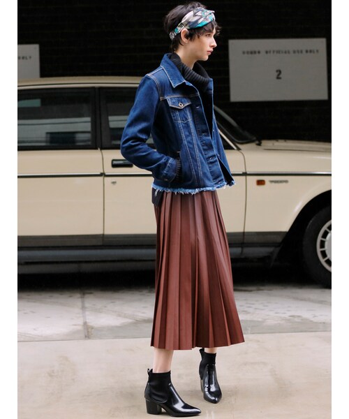 MURUA（ムルーア）の「【CACSUAL】カットオフGジャン（ジャケット/アウター・レディース・ブルー/インディゴ・1/2）」の3枚目の写真