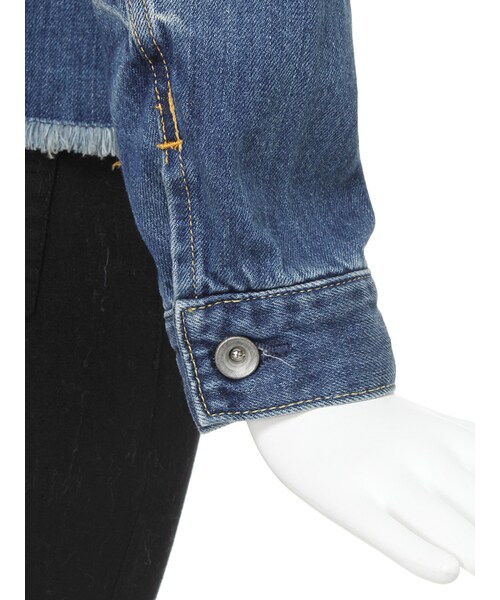 MURUA（ムルーア）の「【CACSUAL】カットオフGジャン（ジャケット/アウター・レディース・ブルー/インディゴ・1/2）」の8枚目の写真