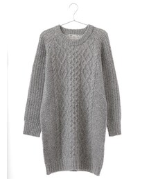 SEVENDAYS=SUNDAY | 【Special Price】・ウール混 長袖ケーブルワンピース(ワンピース/ドレス)