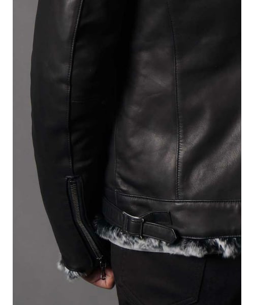 【新品同様￥210000】シェラック レッキスファー レザージャケット 5351 新品同様￥210000】シェラック レッキスファー レザージャケット