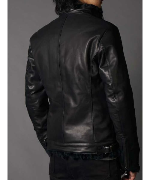 新品同様￥210000】シェラック レッキスファー レザージャケット 5351