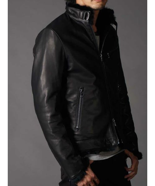 SHELLAC（シェラック）の「Rex fur Full lining Leather jacket 