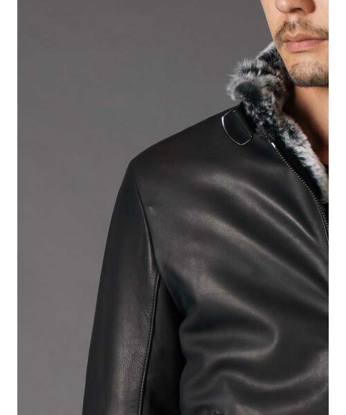 SHELLAC（シェラック）の「Rex fur Full lining Leather jacket