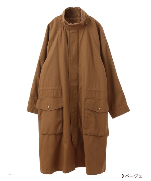 w closetコートゴールドブラウン系 w closet（ダブルクローゼット）の「ロングチェスターコート