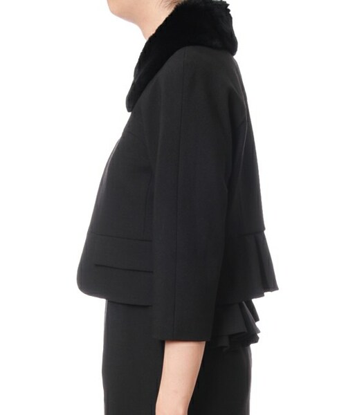 GRACE CLASS（グレースクラス）の「ファー衿ドビージャケット（）」 - WEAR