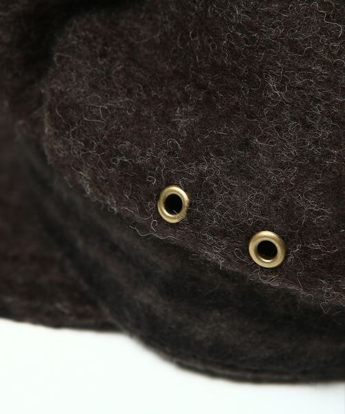 VIRGOwearworks（ヴァルゴウェアワークス）の「Return spit wool cap ウールワークキャップ（帽子・メンズ・BLACK/NAVY/BROWN）」の9枚目の写真