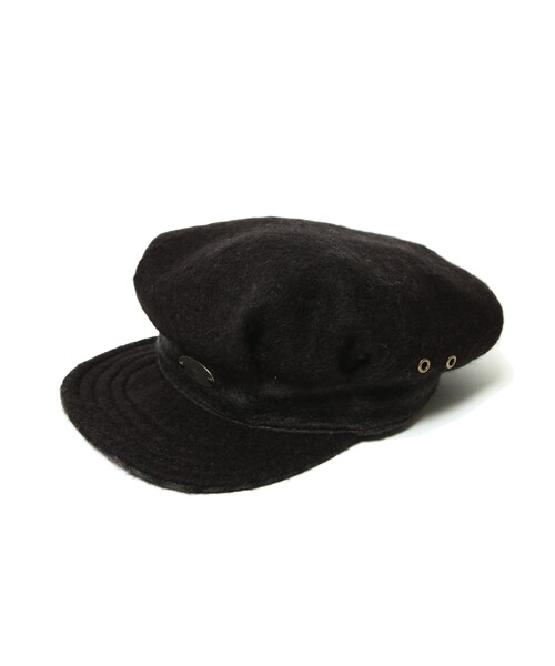 VIRGOwearworks（ヴァルゴウェアワークス）の「Return spit wool cap ウールワークキャップ（帽子・メンズ・BLACK/NAVY/BROWN）」の5枚目の写真