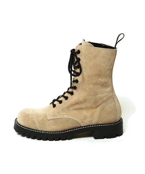 VIRGOwearworks（ヴァルゴウェアワークス）の「Militaria special bots neo 編み上げブーツ（シューズ・メンズ・BEIGE/GRAY/BLACK・2/3/4）」の5枚目の写真