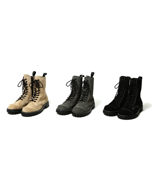 VIRGOwearworks（ヴァルゴウェアワークス）の「Militaria special bots neo 編み上げブーツ（シューズ・メンズ・BEIGE/GRAY/BLACK・2/3/4）」の4枚目の写真