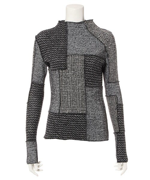 G.V.G.V.(ジーヴィージーヴィー)の「PATCHWORK HIGHNECK TOP(トップス・レディース・OTHER・XS)」の1枚目の写真