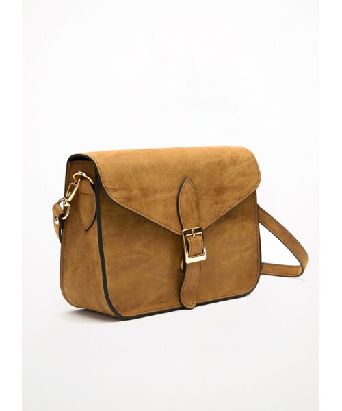 gracegift（グレースギフト）の「韓國帥氣女孩皮革小方包（バッグ・レディース・咖/藕・F）」の2枚目の写真