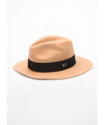 gracegift | 韓國高雅M字母緞帶紳士帽(帽子)
