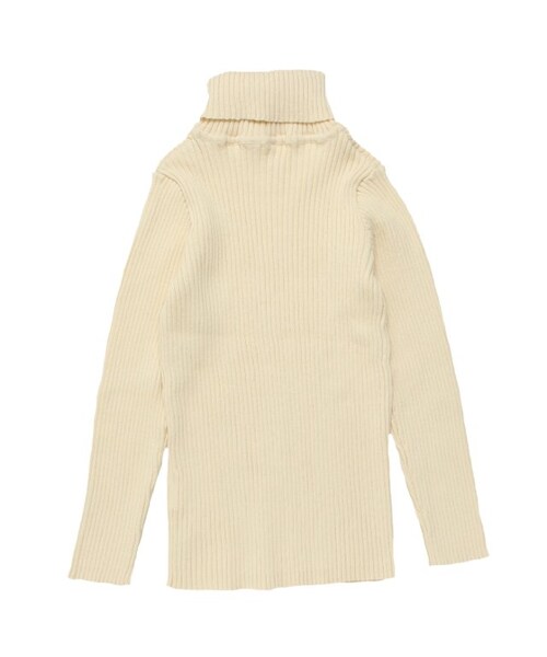 apres les cours(アプレレクール)の「dailyリブニットタートル(トップス・キッズ・ブラック/アイボリー/マスタード/オリーブ/ピンク・80/90/100/110/120/130/140)」の8枚目の写真