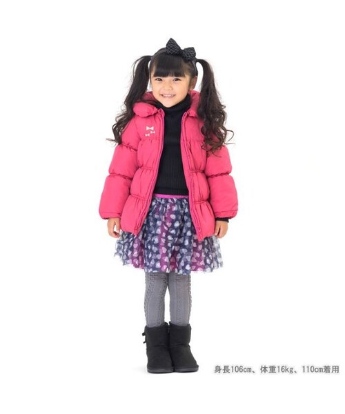 apres les cours(アプレレクール)の「dailyリブニットタートル(トップス・キッズ・ブラック/アイボリー/マスタード/オリーブ/ピンク・80/90/100/110/120/130/140)」の15枚目の写真