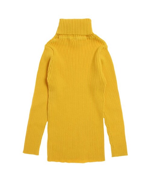 apres les cours(アプレレクール)の「dailyリブニットタートル(トップス・キッズ・ブラック/アイボリー/マスタード/オリーブ/ピンク・80/90/100/110/120/130/140)」の9枚目の写真