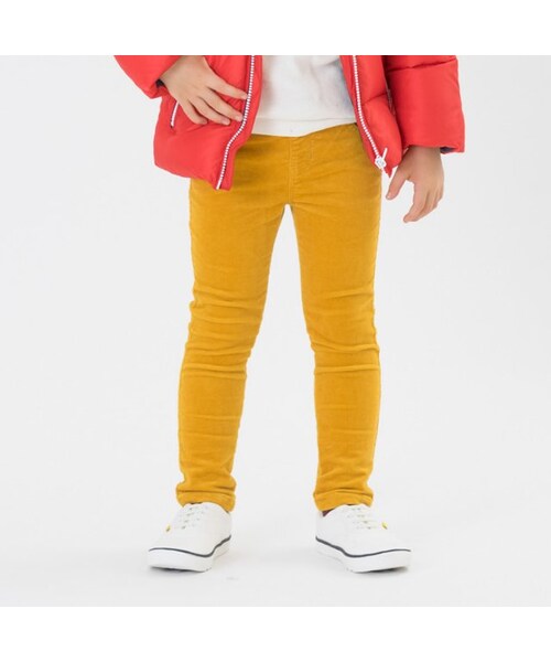 apres les cours（アプレレクール）の「standardコーデュロイスキニーパンツ（パンツ・キッズ・ブラック/キャメル/アイボリー/サックス・80/90/100/110/120/130/140）」の2枚目の写真