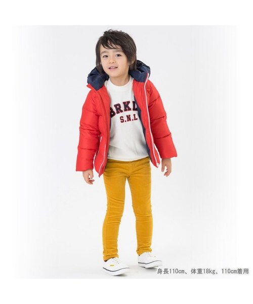 apres les cours（アプレレクール）の「standardコーデュロイスキニーパンツ（パンツ・キッズ・ブラック/キャメル/アイボリー/サックス・80/90/100/110/120/130/140）」の21枚目の写真