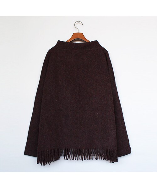 Vintage Clothing（ヴィンテージクロージング）の「Melton Long Tee（ジャケット/アウター・Dark Brown・One）」の2枚目の写真