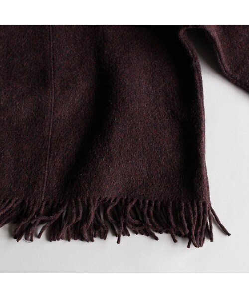 Vintage Clothing（ヴィンテージクロージング）の「Melton Long Tee（ジャケット/アウター・Dark Brown・One）」の5枚目の写真