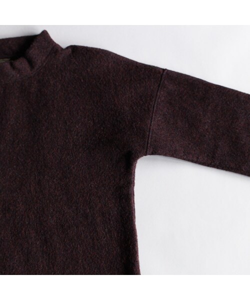 Vintage Clothing（ヴィンテージクロージング）の「Melton Long Tee（ジャケット/アウター・Dark Brown・One）」の4枚目の写真