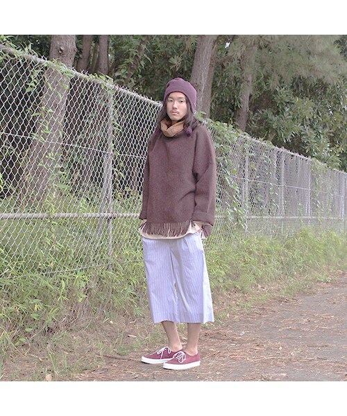 Vintage Clothing（ヴィンテージクロージング）の「Melton Long Tee（ジャケット/アウター・Dark Brown・One）」の8枚目の写真