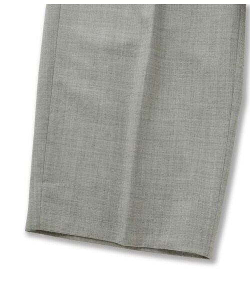 ADAM ET ROPE'（アダムエロペ）の「ハイカウントサキソニー ガウチョパンツ（パンツ・メンズ・ブラック/グレー系・M/L）」の9枚目の写真