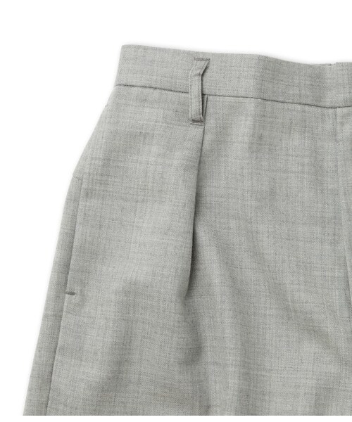 ADAM ET ROPE'（アダムエロペ）の「ハイカウントサキソニー ガウチョパンツ（パンツ・メンズ・ブラック/グレー系・M/L）」の6枚目の写真