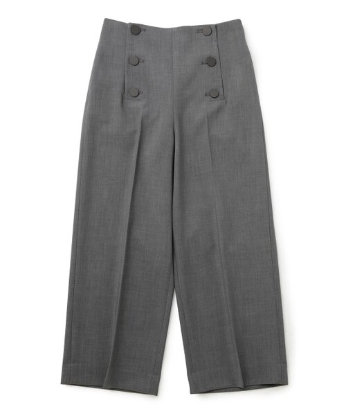 ADAM ET ROPE'（アダムエロペ）の「クロップドセーラーパンツ（パンツ・レディース・ブラック/グレー・36/38）」の3枚目の写真