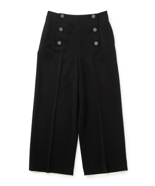 ADAM ET ROPE'（アダムエロペ）の「クロップドセーラーパンツ（パンツ・レディース・ブラック/グレー・36/38）」の2枚目の写真