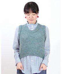 45RPM ノアランドジャガードベスト サイズ3 アルパカ　ウール 45RPM ノアランドジャガードベスト サイズ3 アルパカ ウール