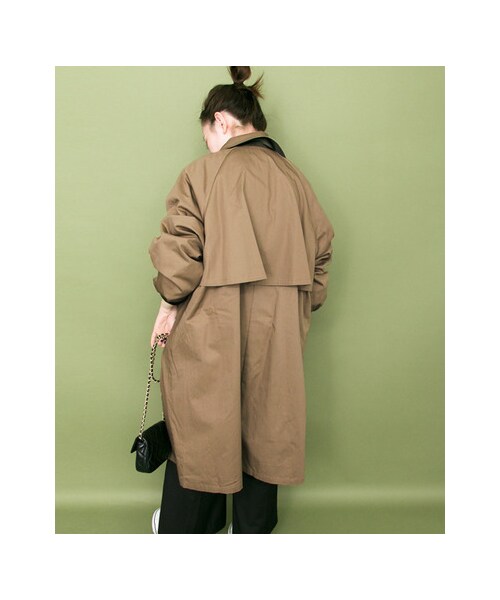 KBF(ケイビーエフ)の「WEB限定 ボーイフレンドコート(ジャケット/アウター・レディース・KHAKI/BEIGE/NAVY・one)」の9枚目の写真