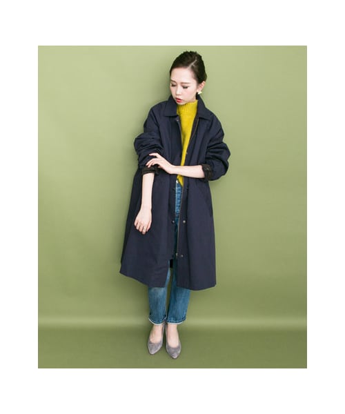 KBF(ケイビーエフ)の「WEB限定 ボーイフレンドコート(ジャケット/アウター・レディース・KHAKI/BEIGE/NAVY・one)」の14枚目の写真