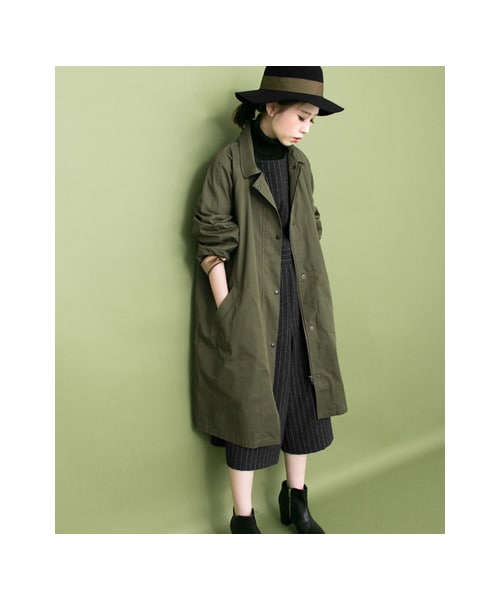 KBF(ケイビーエフ)の「WEB限定 ボーイフレンドコート(ジャケット/アウター・レディース・KHAKI/BEIGE/NAVY・one)」の6枚目の写真