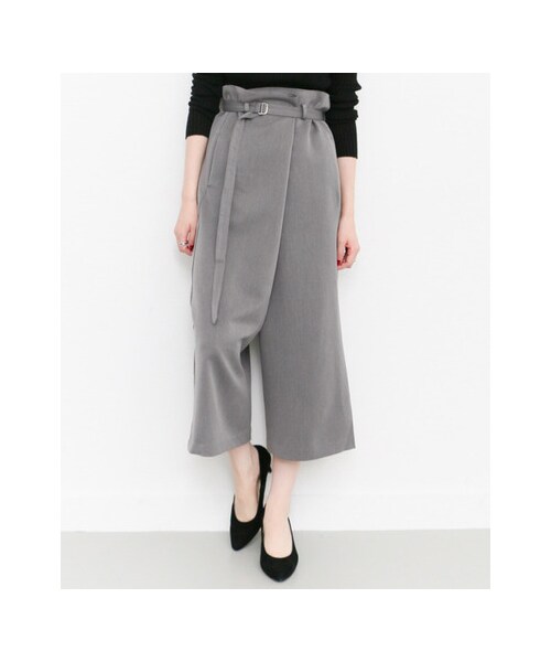 KBF（ケイビーエフ）の「Wデザインパンツ（パンツ・レディース・NAVY/GRAY/BLACK・one）」の6枚目の写真