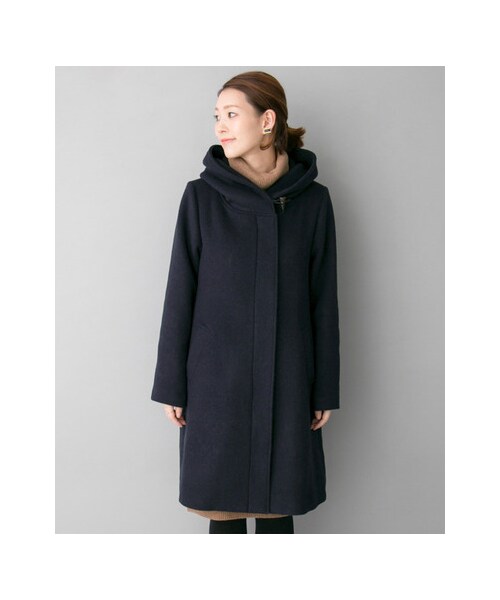 URBAN RESEARCH ROSSO WOMEN(アーバンリサーチ ロッソ)の「ボリュームフードコート(ジャケット/アウター・レディース・GRAY/NAVY・FREE)」の9枚目の写真