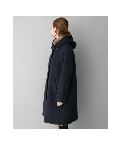 URBAN RESEARCH ROSSO WOMEN(アーバンリサーチ ロッソ)の「ボリュームフードコート(ジャケット/アウター・レディース・GRAY/NAVY・FREE)」の10枚目の写真