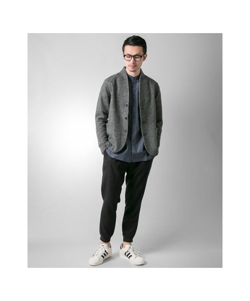 URBAN RESEARCH(アーバンリサーチ)の「ウールギャバリブパンツ(パンツ・メンズ・CHARCOAL/BLACK・M/L)」の6枚目の写真