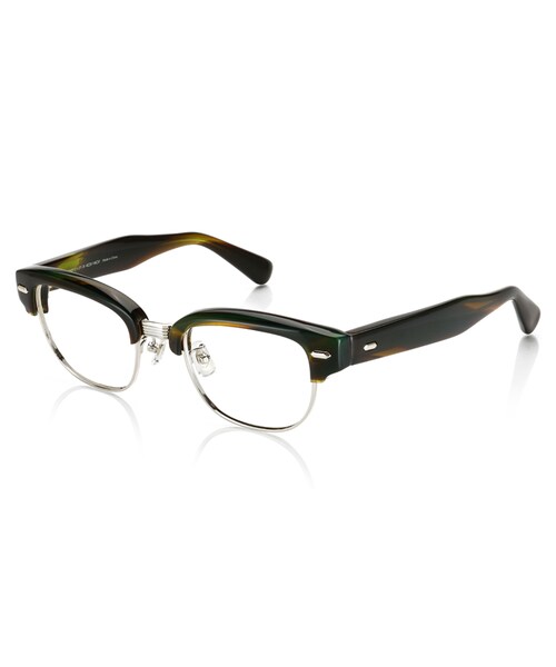 JINS（ジンズ）の「【Bold Acetate】ボールドアセテート（メガネ・メンズ・グレーササ/カーキブラウンササ/ブラウンデミ/ブラック・48□20-146○37 (Mediumのみ)）」の4枚目の写真