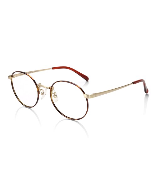 JINS（ジンズ）の「【Combination Metal】コンビネーション メタル（メガネ・レディース・ピンク/ブラウンデミ・51.5□19-143○45 (Largeのみ)）」の2枚目の写真