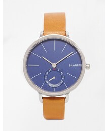 SKAGEN | Skagen Tan Leather Hagen Watch(アナログ腕時計)