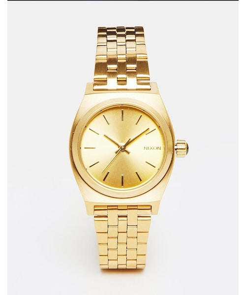 NIXON(ニクソン)の「Nixon Small Time Teller Gold Watch(アナログ腕時計・レディース・Gold・One Size)」の1枚目の写真