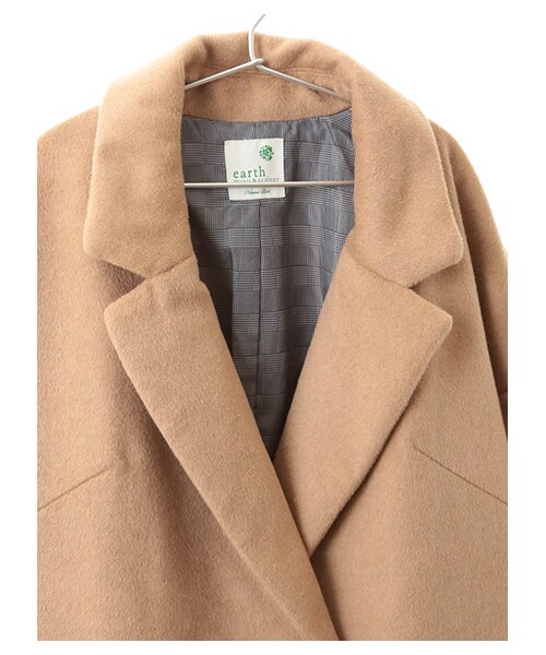 earth music&ecology(アースミュージックアンドエコロジー)の「オーバーチェスターコート(ジャケット/アウター・杢グレー/ブラック/キャメル・F)」の6枚目の写真