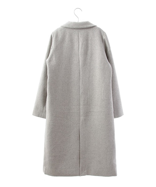 earth music&ecology(アースミュージックアンドエコロジー)の「ロングチェスターコート(ジャケット/アウター・杢ライトグレー/ブラック/キャメル・S/M)」の5枚目の写真