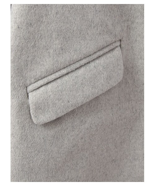 earth music&ecology(アースミュージックアンドエコロジー)の「ロングチェスターコート(ジャケット/アウター・杢ライトグレー/ブラック/キャメル・S/M)」の7枚目の写真