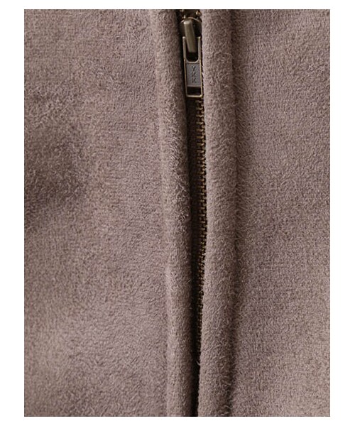 Green　Parks（グリーンパークス）の「Nムートン風ノーカラーコート（ジャケット/アウター・グレー/ブラウン/ネイビー・M）」の9枚目の写真