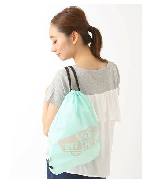 E hyphen world gallery（イーハイフンワールドギャラリー）の「VANS別注ナップサック（財布/小物・イエロー/ミント・F）」の12枚目の写真