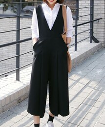 DHOLIC | 2カラーワイドジャンプスーツ(サロペット/オーバーオール)