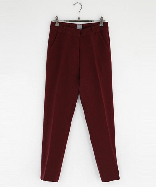 DHOLIC（ディーホリック）の「7colorベーシックスラックスパンツ（スラックス・レディース・アイボリー/グレー/ダークグリーン/ネイビー/ブラック/ライトグレー/ワイン・S/M）」の7枚目の写真